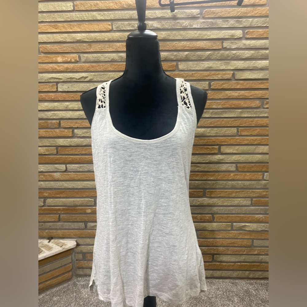 Xl high low lace tank top